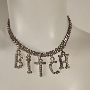 Statement Rhinestone Choker Necklace That Girl Necklace Great Gift